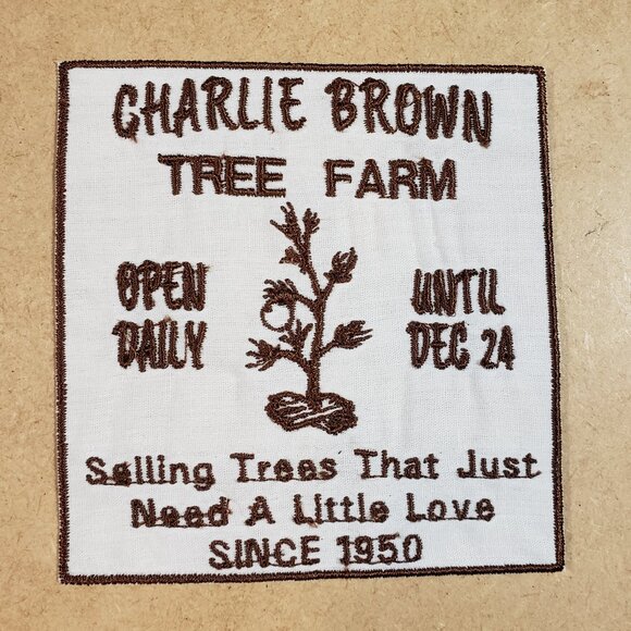 Charlie Brown Tree Farm Iron-On Patch (2/$12 or 5/$22) - Picture 1 of 1